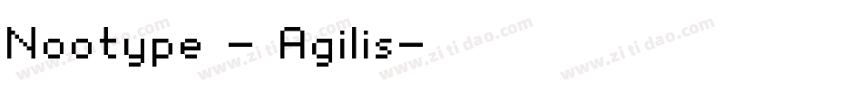 Nootype - Agilis字体转换